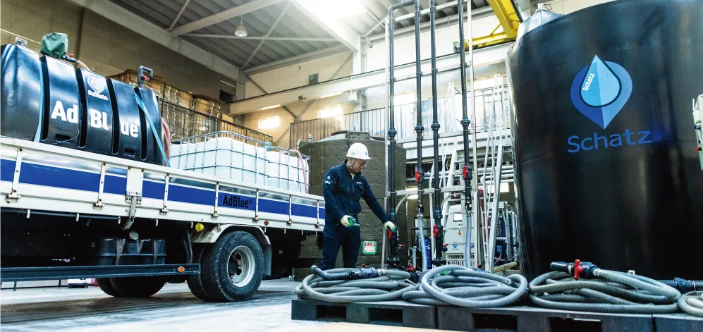 生産能力:AdBlue®30万L~60万L/月産 精製水生産量:1,000ℓ/毎時